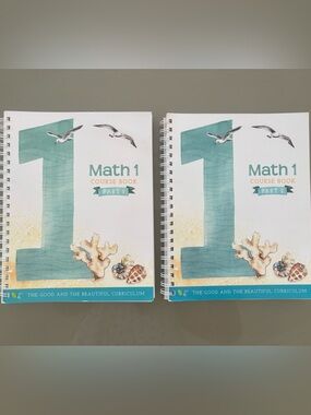 New! TGTB Math 1 Part 1 and Part 2 books.